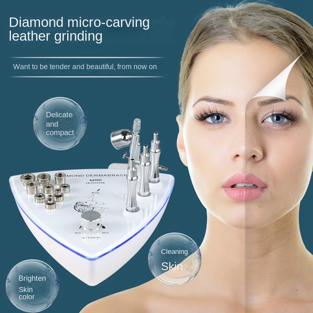 Diamante DermoabrasióN Peeling MicrodermoabrasióN Rociador de Agua MáQuina de Belleza VacíO Limpieza Piel Enchufe de la UE