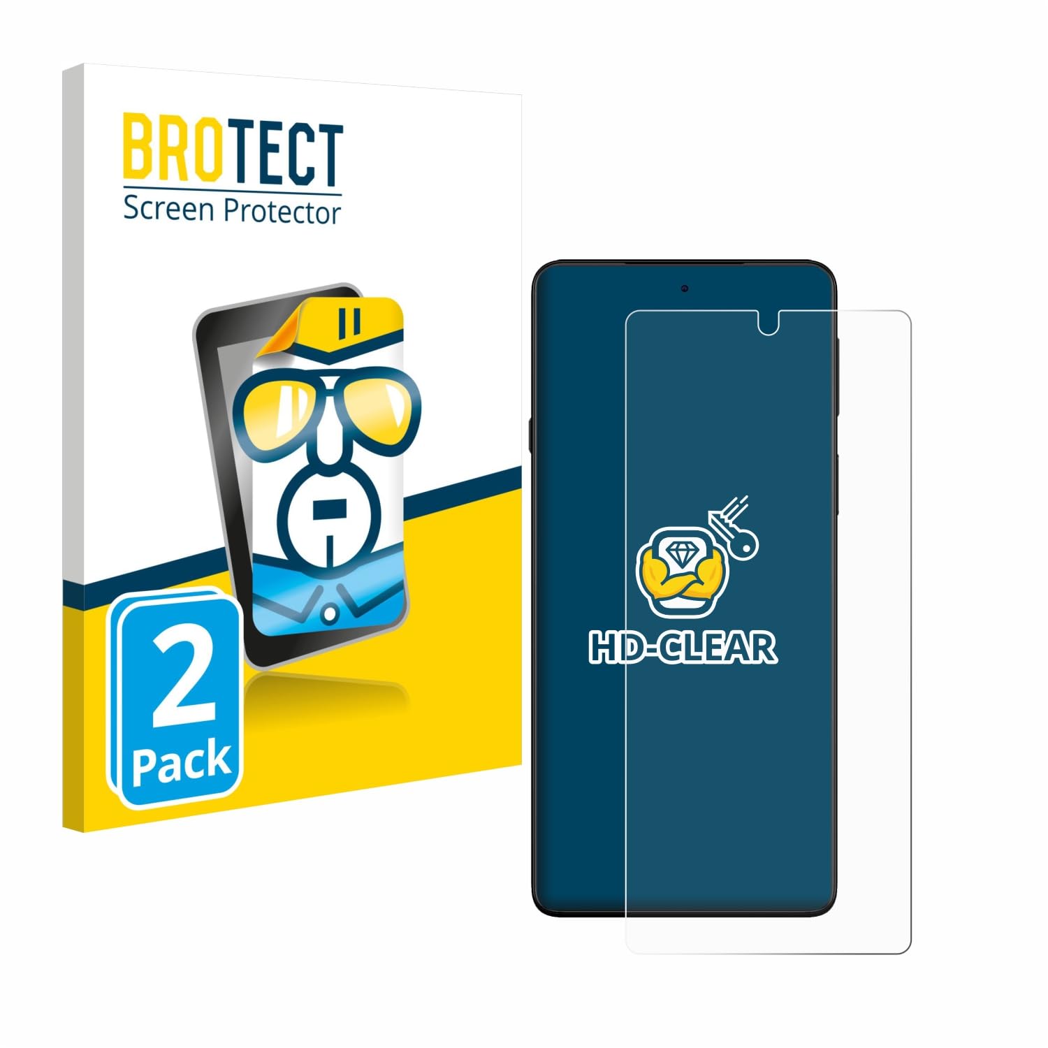 2 Pezzi Full-Cover per Motorola Edge 60 Pellicola Trasparente Proteggi Schermo