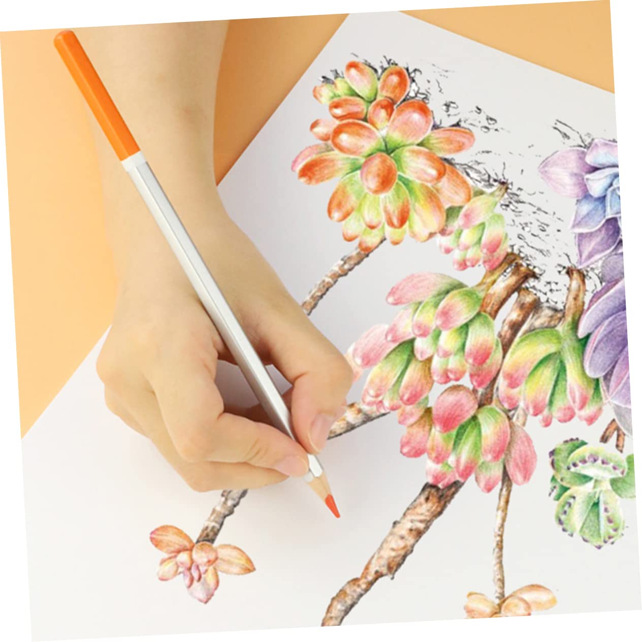 NUOBESTY Papel para Bocetos de Arte A4 100 Hojas Recicladas para Estudiantes Y Artistas