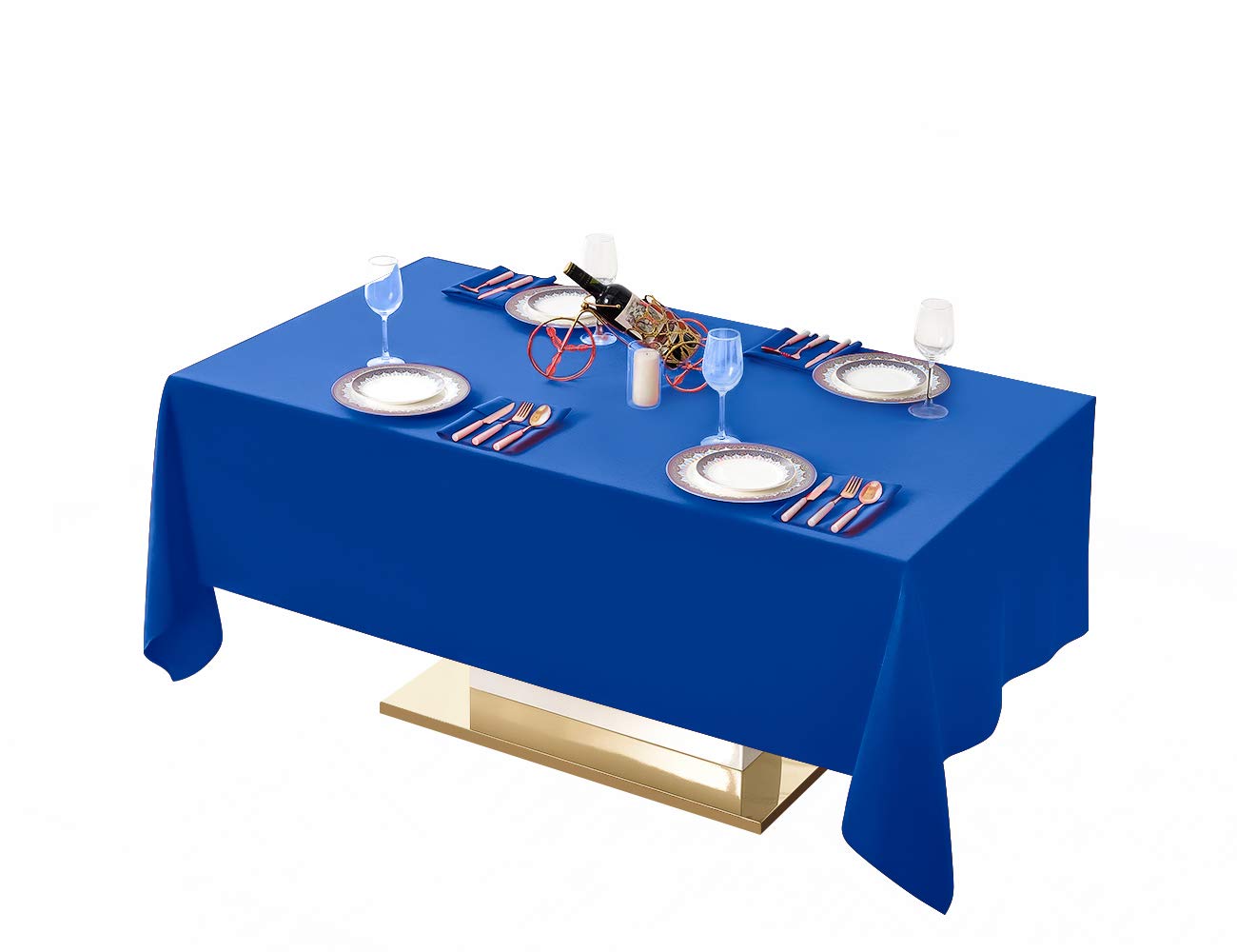 Surmente White Tablecloths - 10 Pack for 8ft Tables -31
