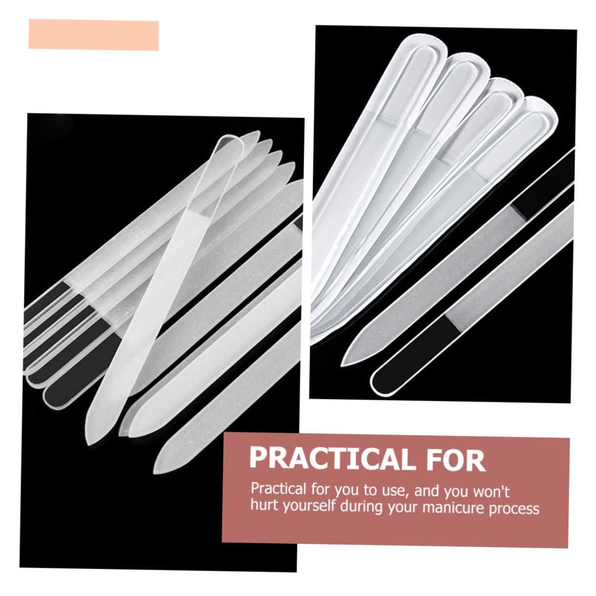 Healeved 15pezzi Limette Per Unghie Trasparente Strumenti Professionali Per Manicure e Lucidatura Unghie Perfetti Per Casa e Salone