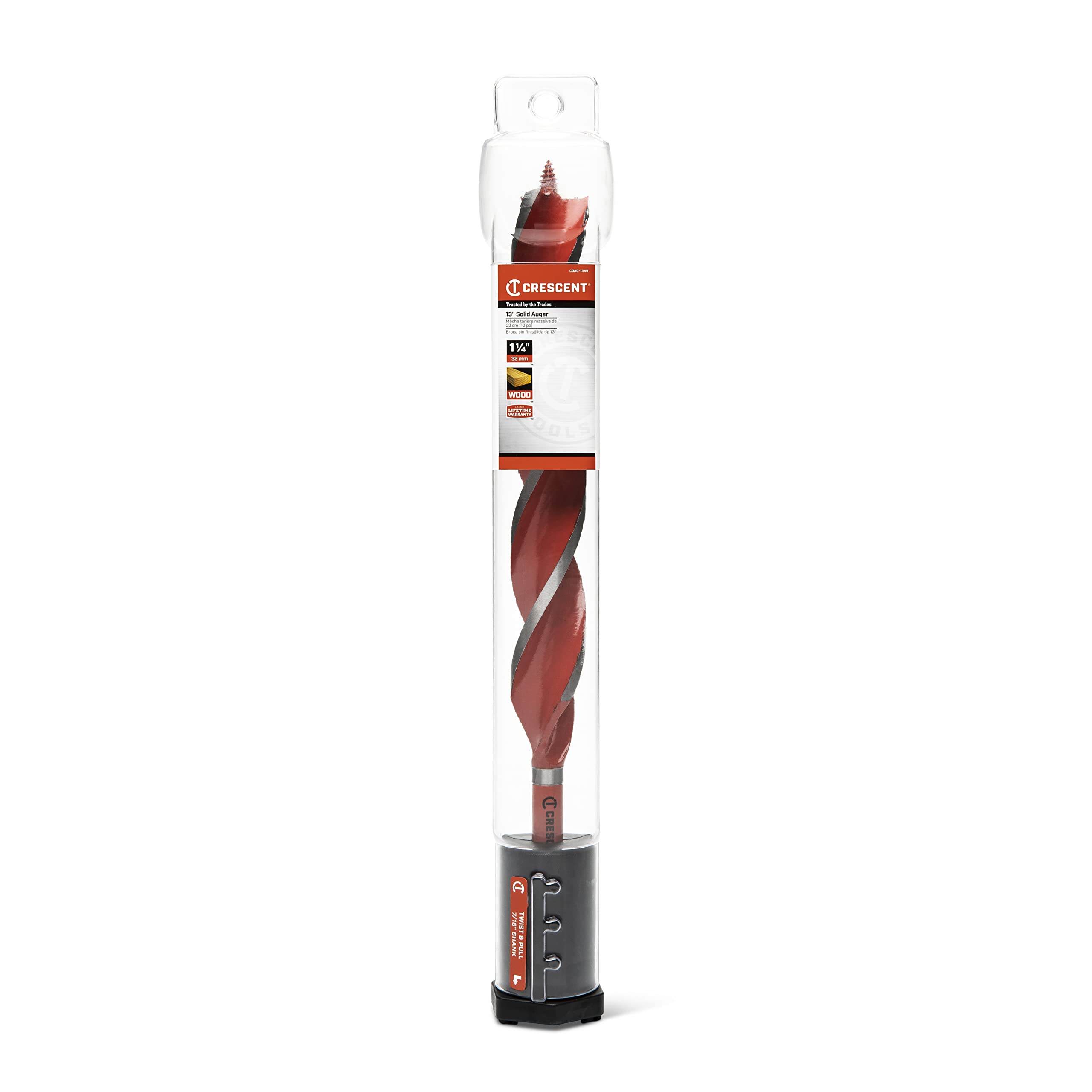 CRESCENT - Punta per trapano AUGER solida, 13", 1 1/4" (CDAG-1349)