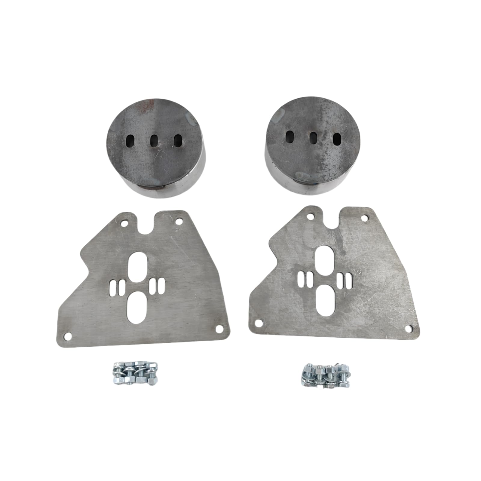 BoCID Bolt-on Front Air Ride Suspension Bracket Set Comptible with Chevrolet Chevy C10 C20 1963-1987, for GMC C10 Front Air Bag Bracket Set