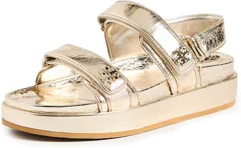 トリーバーチ ゴールド　サンダル Amazon | Tory Burch レディース Kira スポーツサンダル