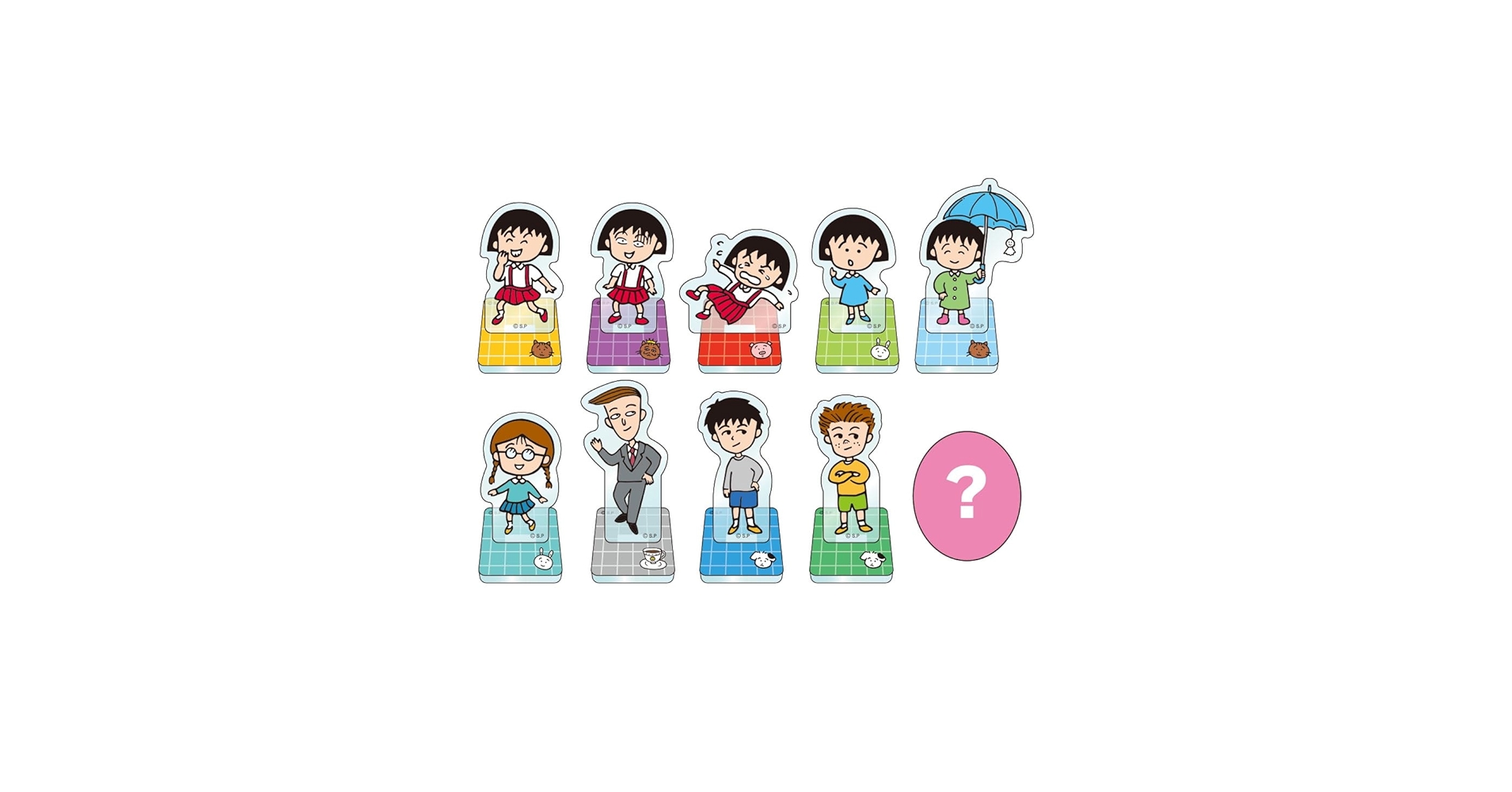 ちびまる子ちゃんおてがみスタンプセット　タカラ　デッドストック バンダイ レトロ お値下げ】ちびまる子ちゃん よくできました．スタンプセット