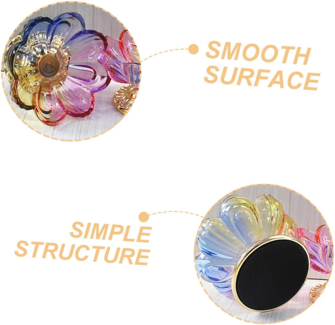 PRETYZOOM 2pcs Decorative Lotus Bowl Fruit Pedestal Tray for Dining Table Decor Smooth Surface High Foot Design Capacity for Party Serving and Display