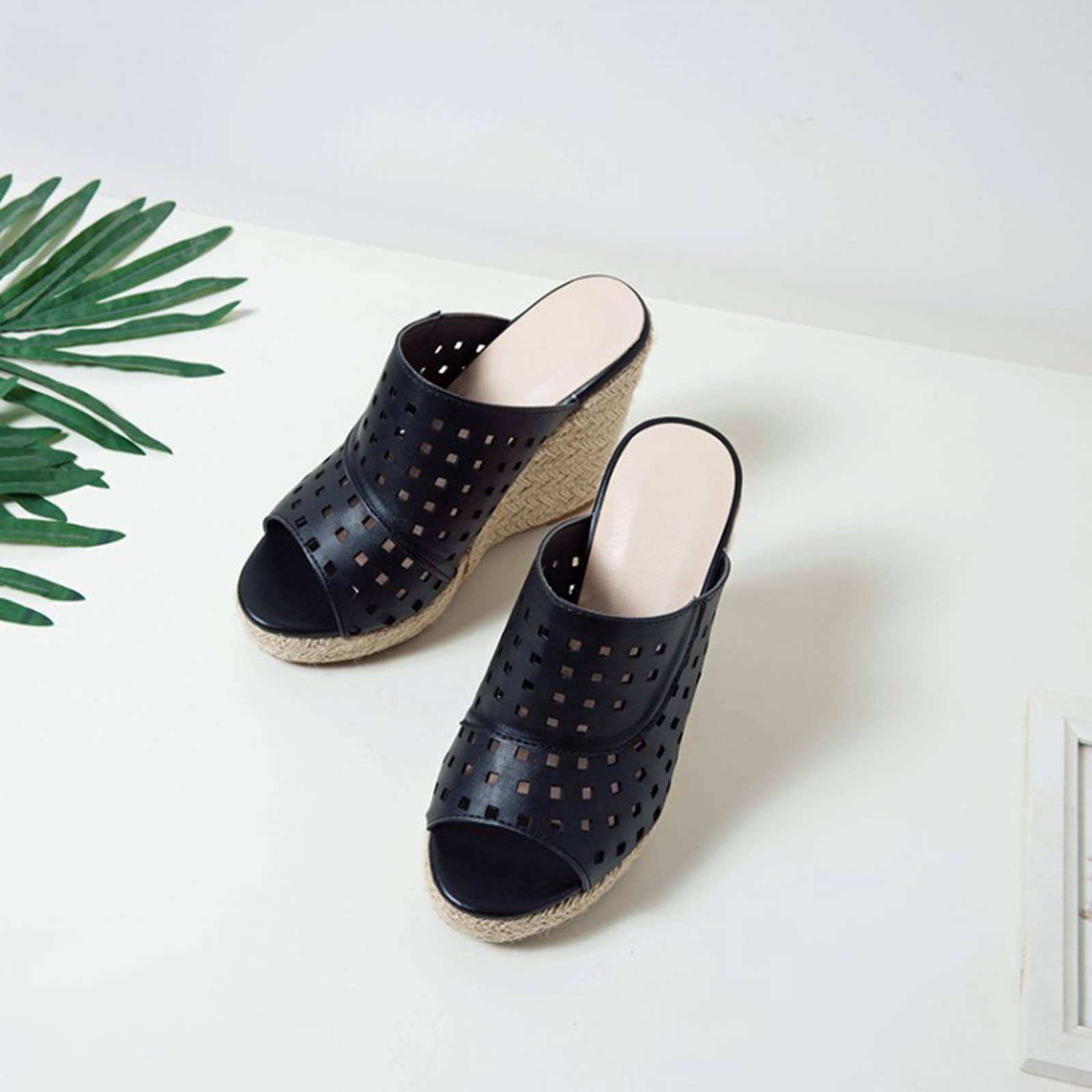 Generico Sandales Femme éTé Confortables LéGèRes AntidéRapantes Semelle Souple Respirantes Chaussures Femme éTé éLéGantes Mules OrthopéDiques Pieds Larges Ville Plage