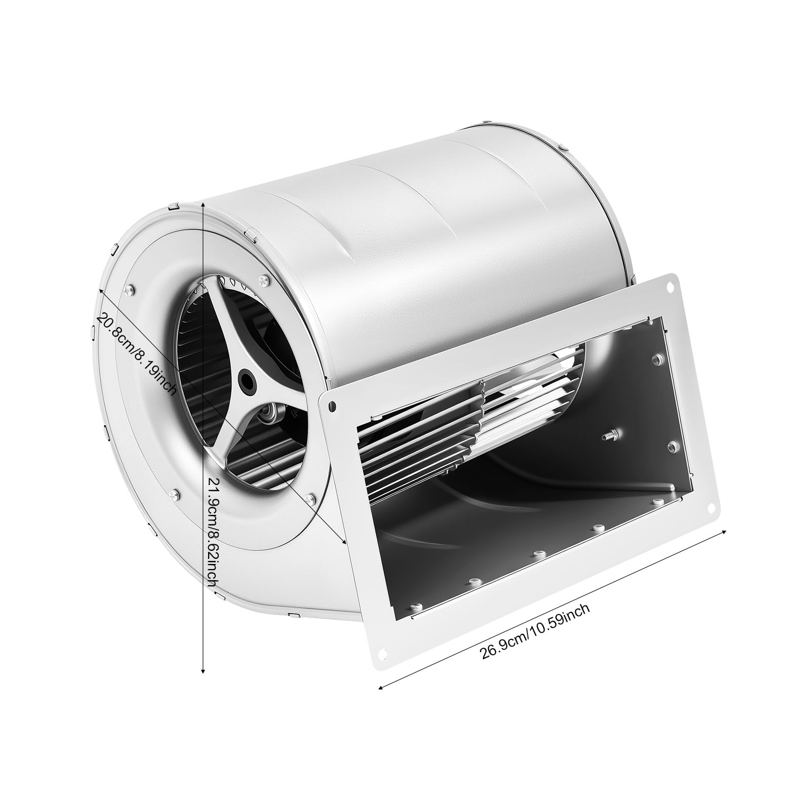 Ventilatore radiale centrifugo, 840 m3/h, ventilatore radiale φ146 mm, per ventilazione, depolverazione e raffreddamento di fabbriche, miniere, tunnel, veicoli