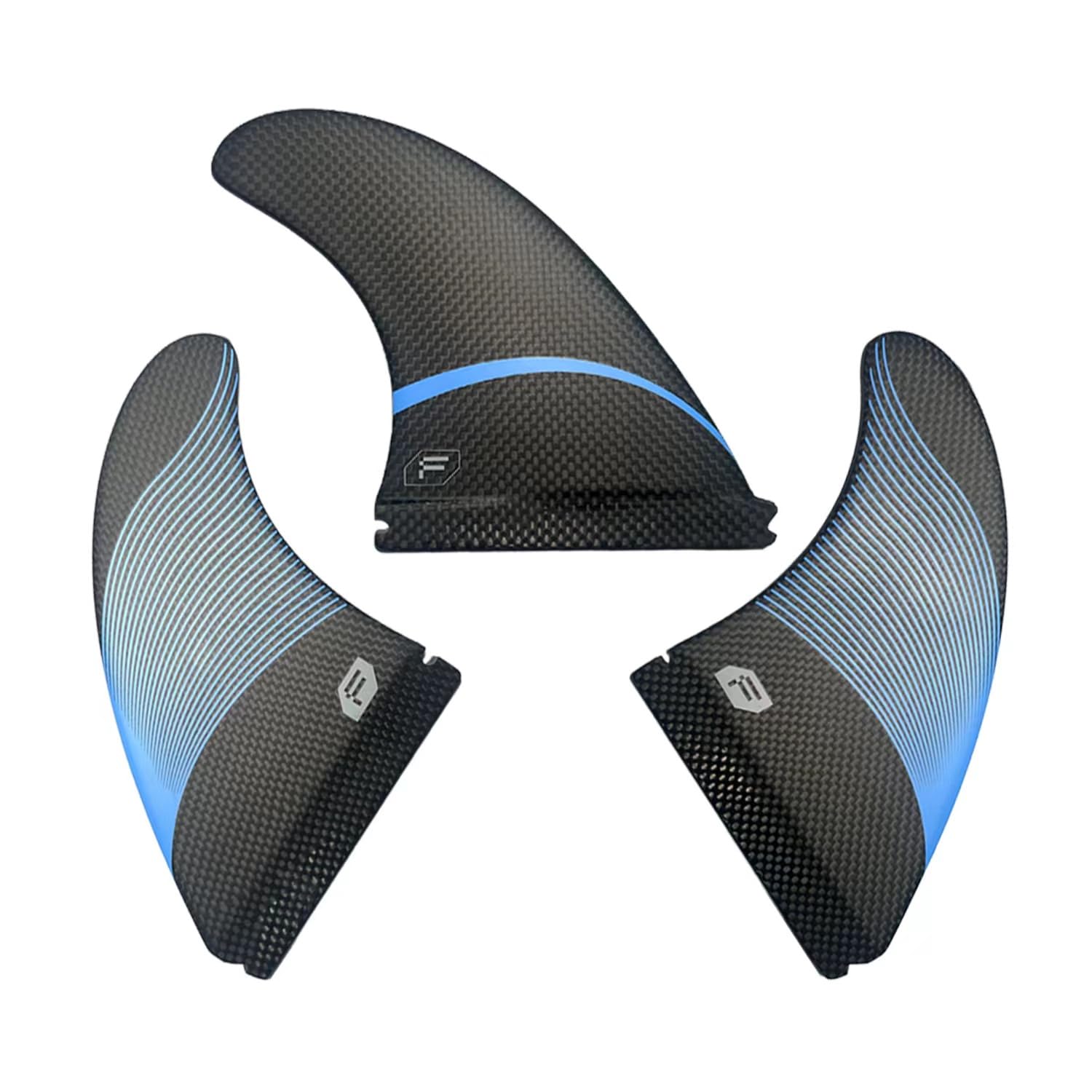 Final Game Master Full Carbon Fin Sets - High-Performance Surfboard Fins - Single Tab Sizes - Ideal for Longboard and Shortboard Surfing - Medium