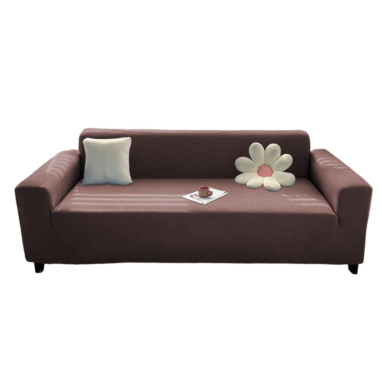 Housse de canapé 3 places élégante et protection élastique durable pour mobilier