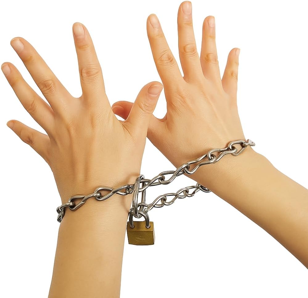 MilesMagic Magician’s Chain Escape Magic Trick | Houdini Style Handcuff Illusion Trick with Padlock, Chain & Key – Easy Beginner Magic Set Gimmick with Video Instructions