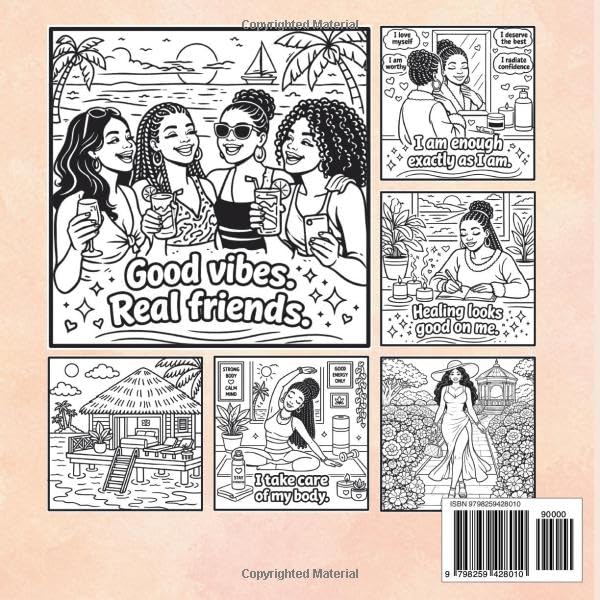 Vision Board Coloring Book for Black Women: Manifest Your Dream Life with Empowering Pages for Wealth, Self-Love, Healing & Luxury Living image 3