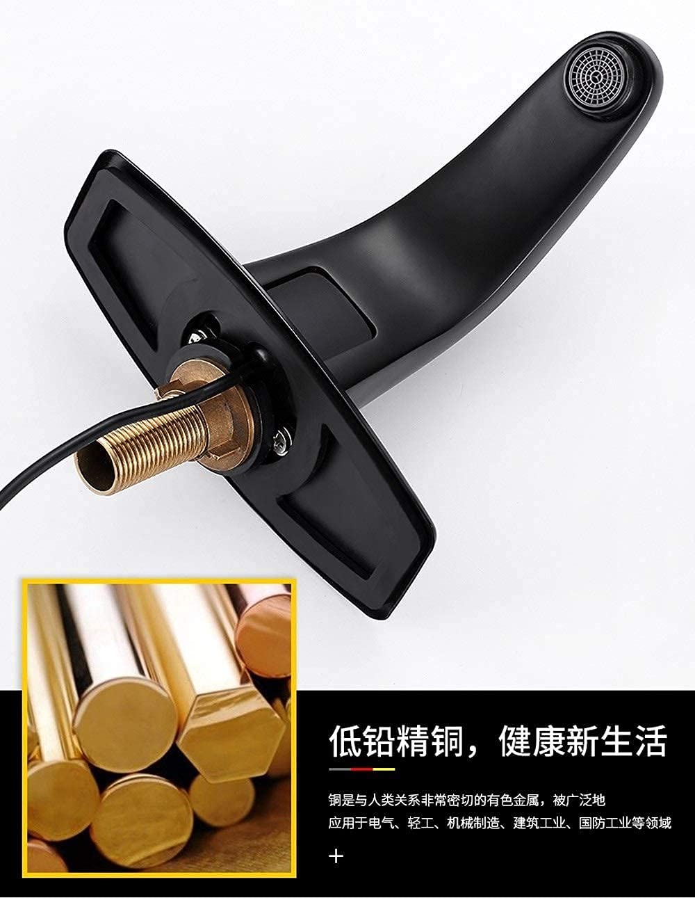 Rubinetti, rubinetti sensore, sensore automatico a infrarossi Rubinetto per acqua fredda e calda Rubinetto per lavello senza contatto intelligente in rame con scatola di controllo per cucina