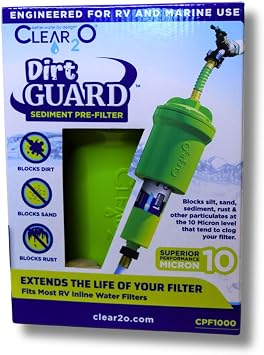 CLEAR2O DIRTGUARDTM SEDIMENT PRE-FILTER CPF1000 - RV Water Filter - 10 Micron