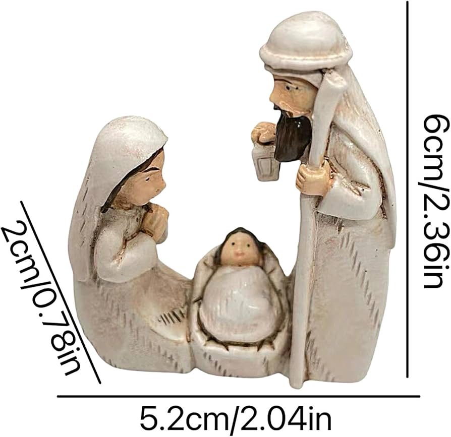 キリスト誕生のフィギュアセット（マリア・ヨセフ・イエス） 約25cm（高さ） キリスト誕生のフィギュアセット（マリア・ヨセフ・イエス） 約25cm