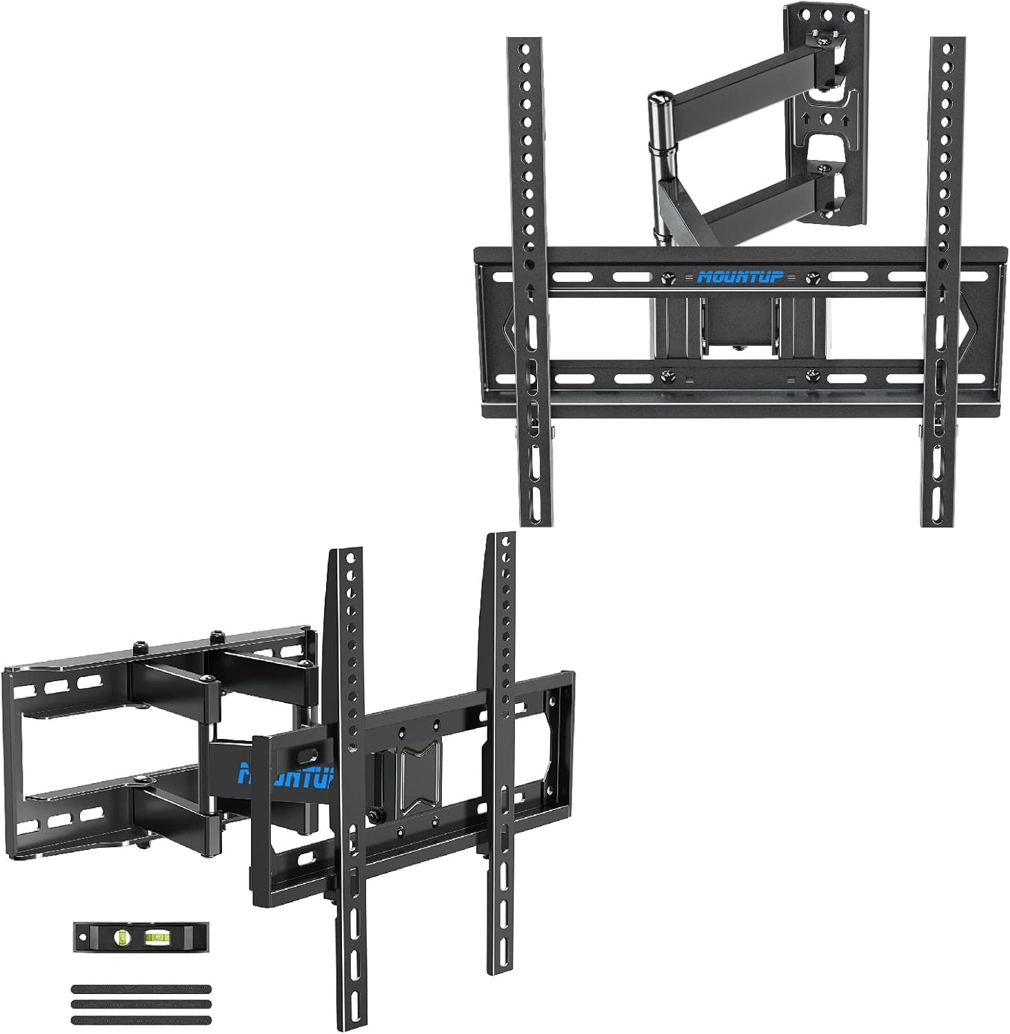 MOUNTUP Full Motion TV Mount and Single Stud TV Mount Bundle