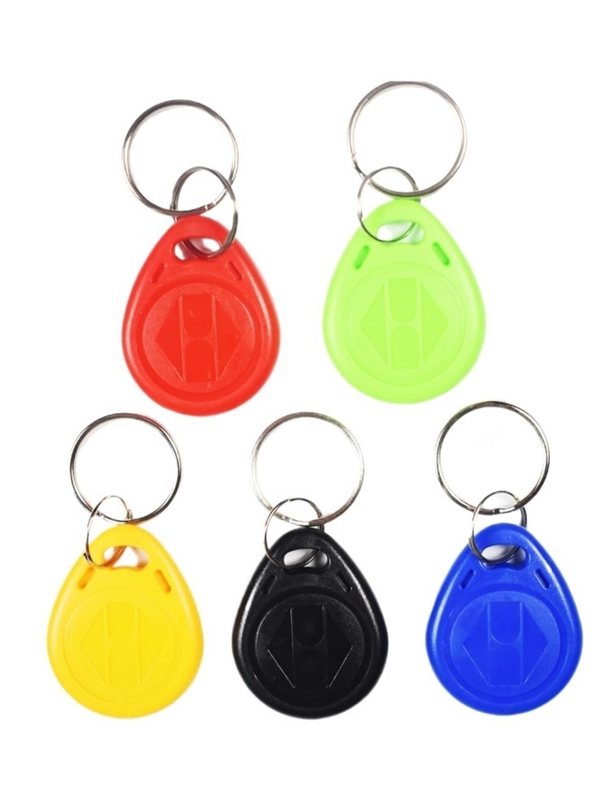 500pcs/Lot 125KHz TK4100 EM4100 Unique Code Readable Keyfobs RFID Tags Access Control Time Attendance Card(Green)