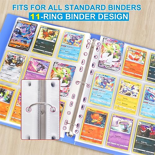 Ably HY30 540 Pockets Double-Sided Trading Card Pages Sleeves 9-Pocket Clear Plastic Game Card Protectors thumb #2