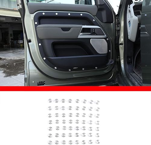 Miniatura 8 de Cubierta protectora de tornillo de puerta de aleación de aluminio para Land Rover Defender 110 130 2020 2021 accesorio interior del coche (4 puertas