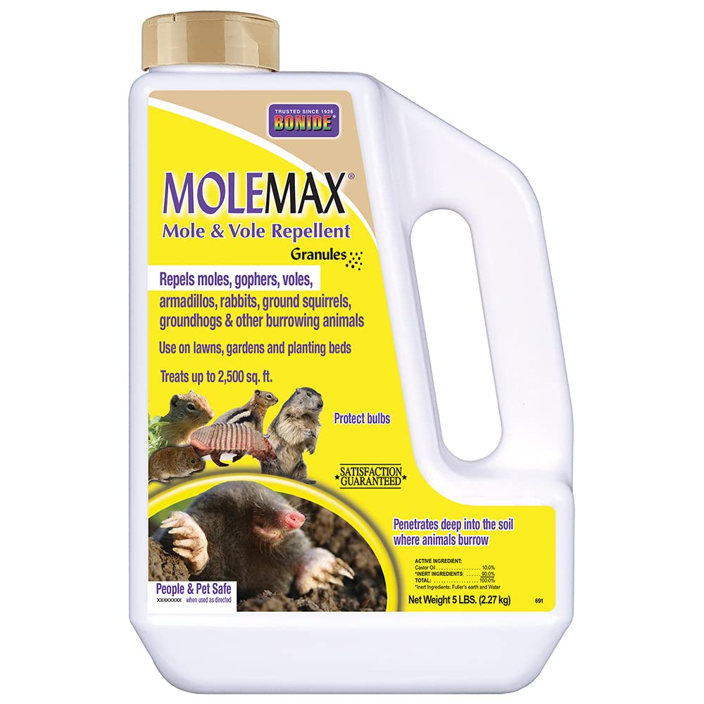 691 MoleMax Repellent Granules 5lb, BRNSTBLSUP