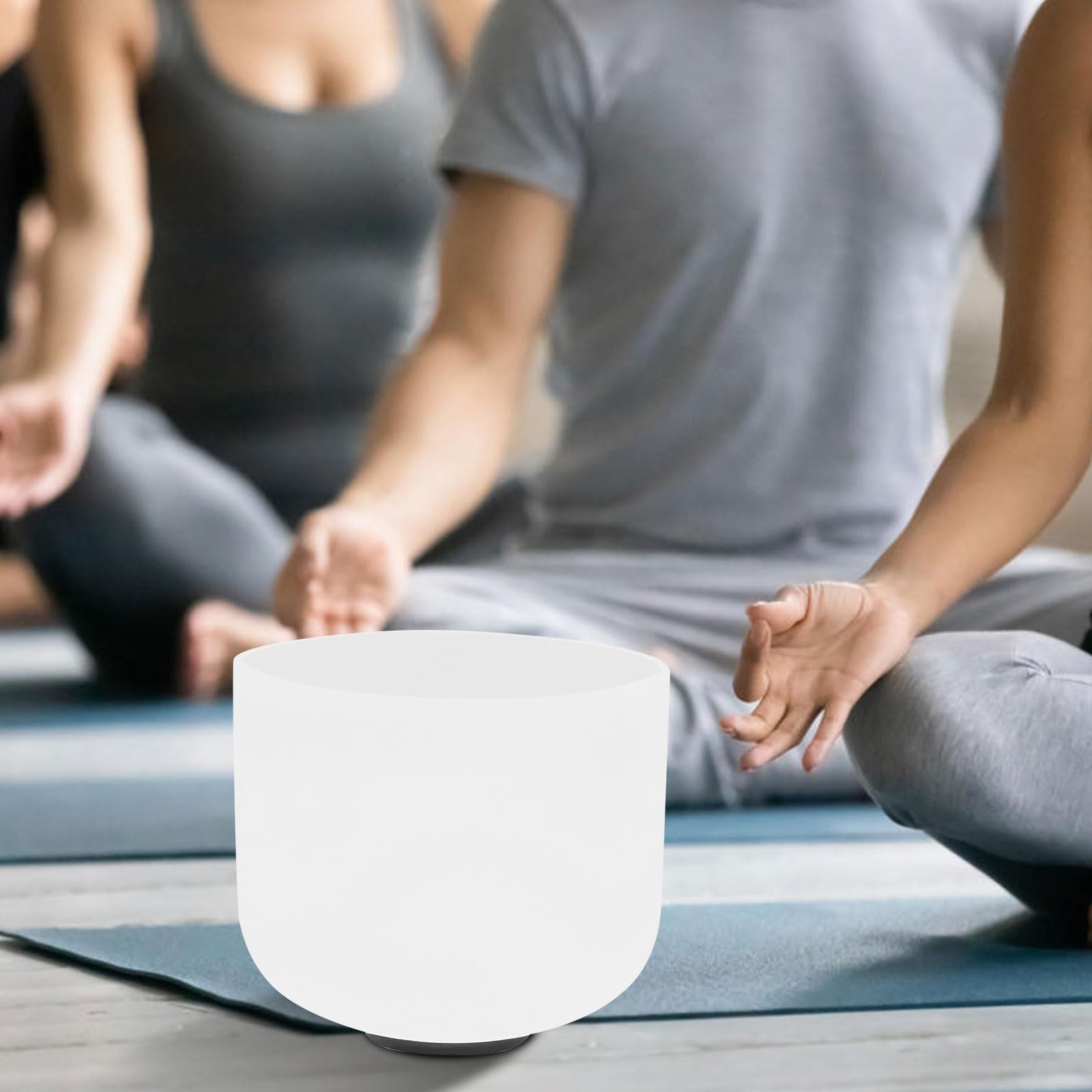 Campane tibetane 432 – 440 Hz, al quarzo, set da 8 pollici, per F Note portatili, guarigione, meditazione, yoga, suono, campana sonora di cristallo con attaccante