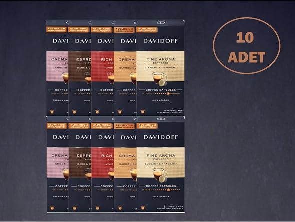 Davidoff Davidoff 10X10 Adet Kaps l Kahve Nespresso Uyumlu Davidoff 5  e it