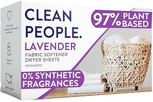 Clean People: Lavender Dryer Sheets - All-Natural Vegan Softener