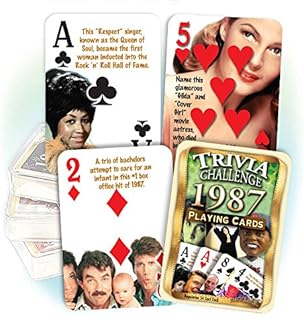 Flickback Media, Inc. 1987 Trivia Playing Cards: Perfect Birthday or Wedding