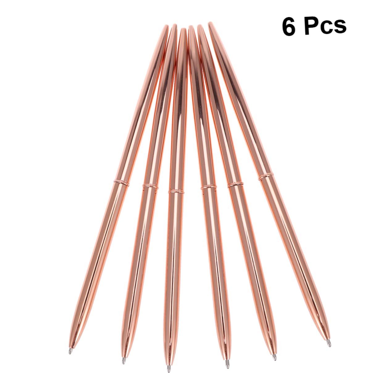 Operitacx 18pezzi Penne Sfera Metallo Con Testa Doppia Penne Leggere Con Inchiostro Blu Elegante Per Ufficio e Scuola Rosa