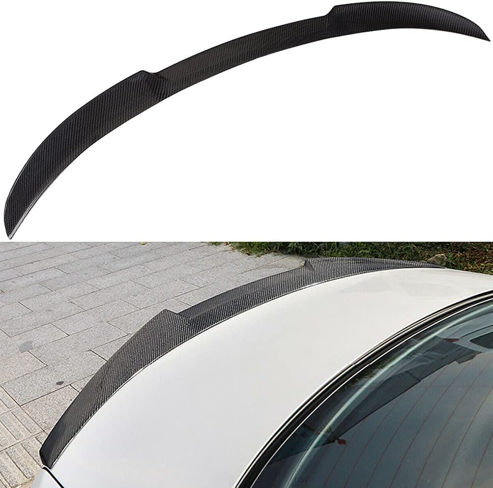 FINDAUTO Carbon Fiber Car Spoiler Wing Body Kits fit for 2005-2015 for BMW E90 3 Series Sedan