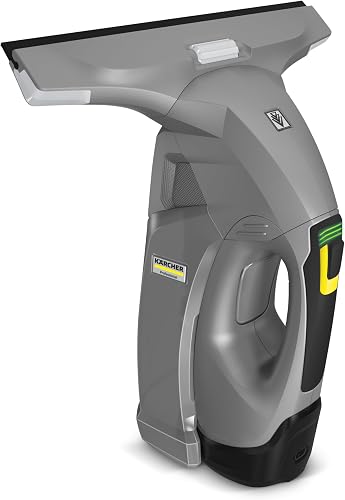 Kärcher WVP 10 Cordless Window Cleaner, Battery Life: 35 Min, 280 mm Suction Nozzle, Spray Bottle with Microfibre Windscreen, Charger, Cleaner Concentrate 500 ml - 1
