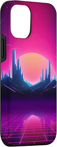 Miniatura 3 de Funda para iPhone 1212 Pro Synthwave City Retrowave 80s Vaporwave