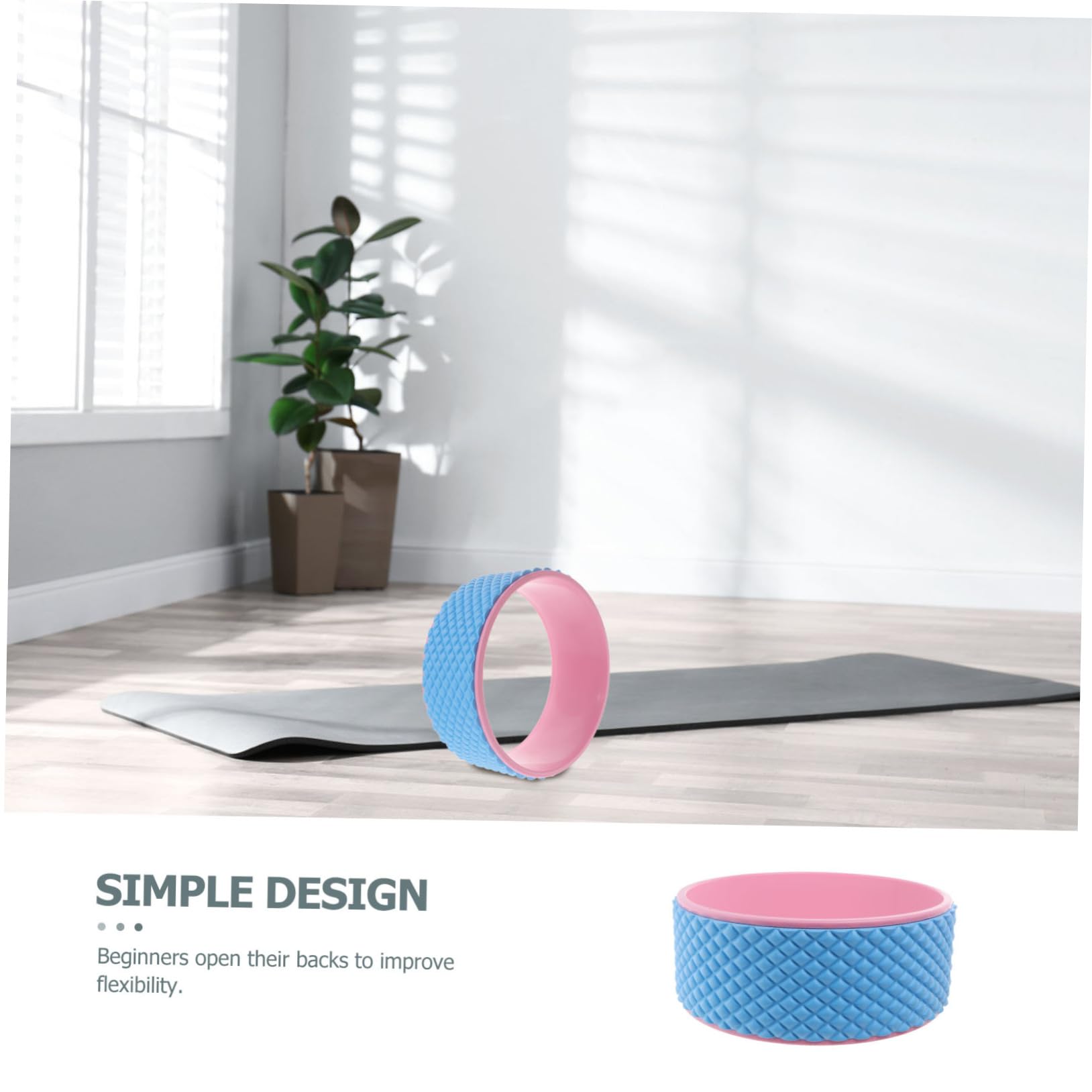 UPKOCH Ruota Per Yoga Accessori Per Stretching Rulli Per Esercizi Schiena Portatile Per Allenamento Yoga e Allungamento Colonna