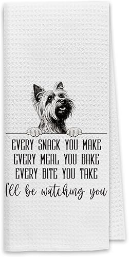 Miniatura 19 de Toallas de cocina Dibor Goldendoodle, toallas de cocina Goldendoodle, toallas de mano de tela divertidas para cada comida que haces para perros,