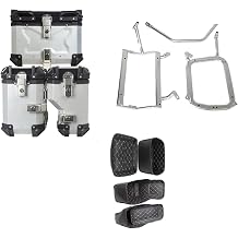 Motorcycle storage box For CFMOTO 700MT MT700 Motorcycle Accessories 35L 45L Side Box Saddle Bags Aluminum Luggage Storage Trunk Toolbox Edge BoxesB2-Silver