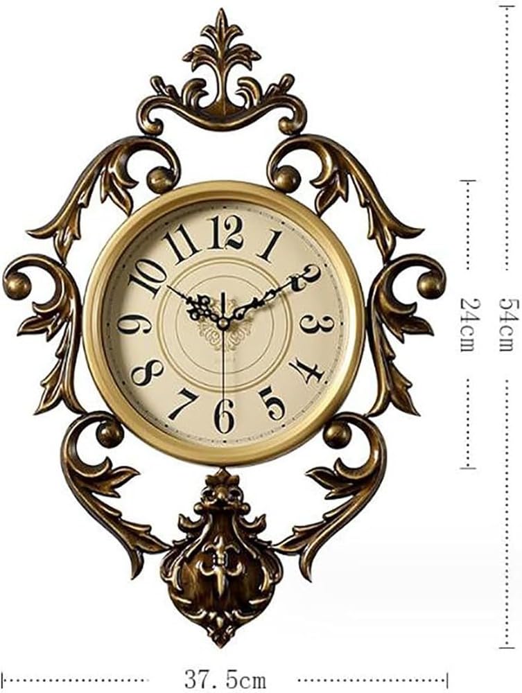 Reloj de Pared silencioso, Reloj Grande,Tamaño pequeño【37.5 * 54cm】