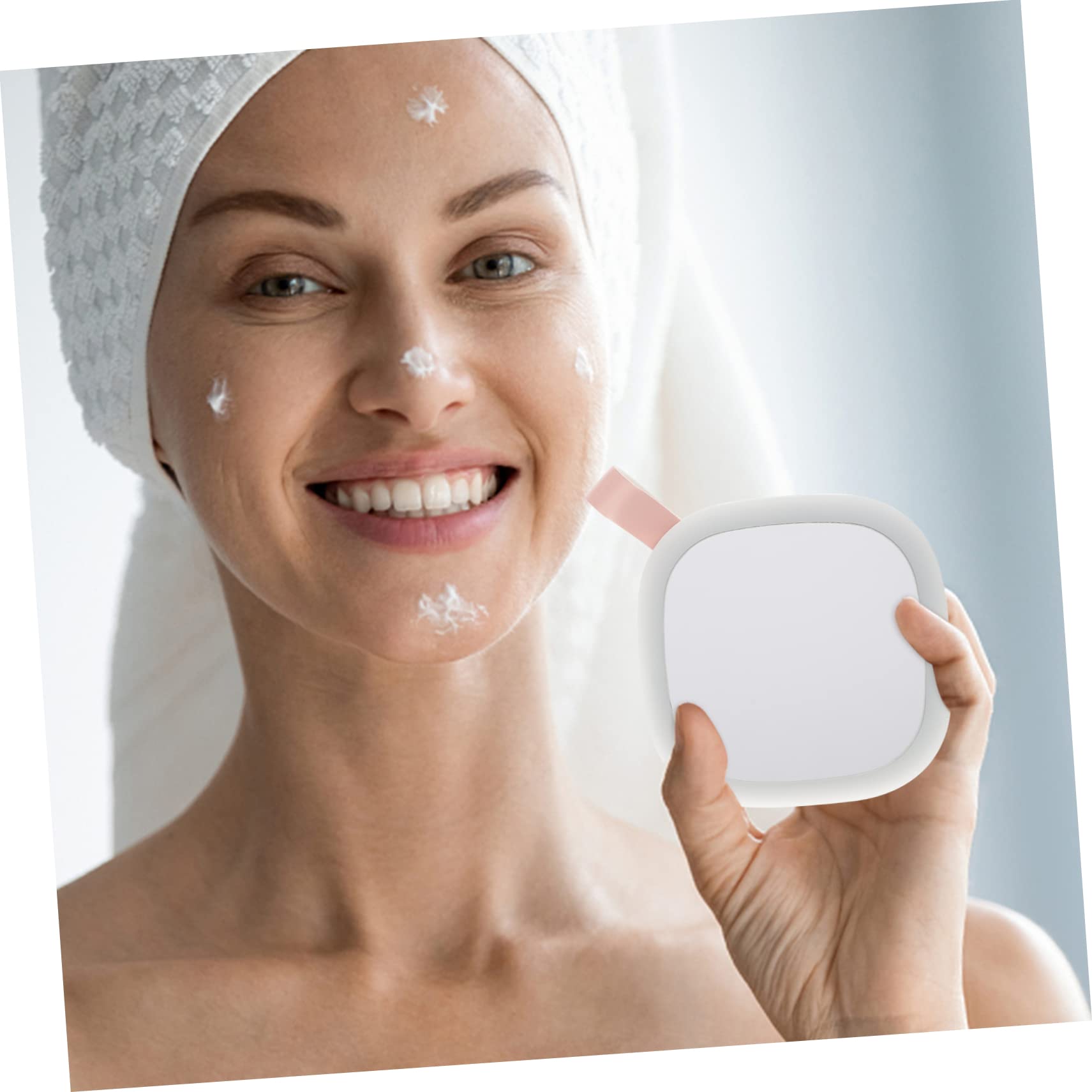 Alipis 2 Mini Specchietti Tascabili Con Luce Led Specchietti Cosmetici Portatili Per Ragazze Strumento Per Il Trucco A Led Facile Da Usare