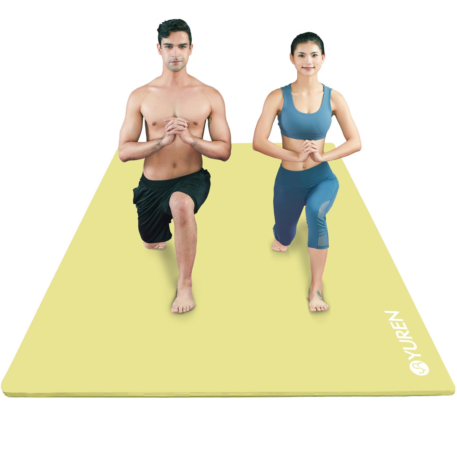 Tappetino Yoga XXL Odoland 200x130 Cm - Extra Large Antiscivolo In TPE