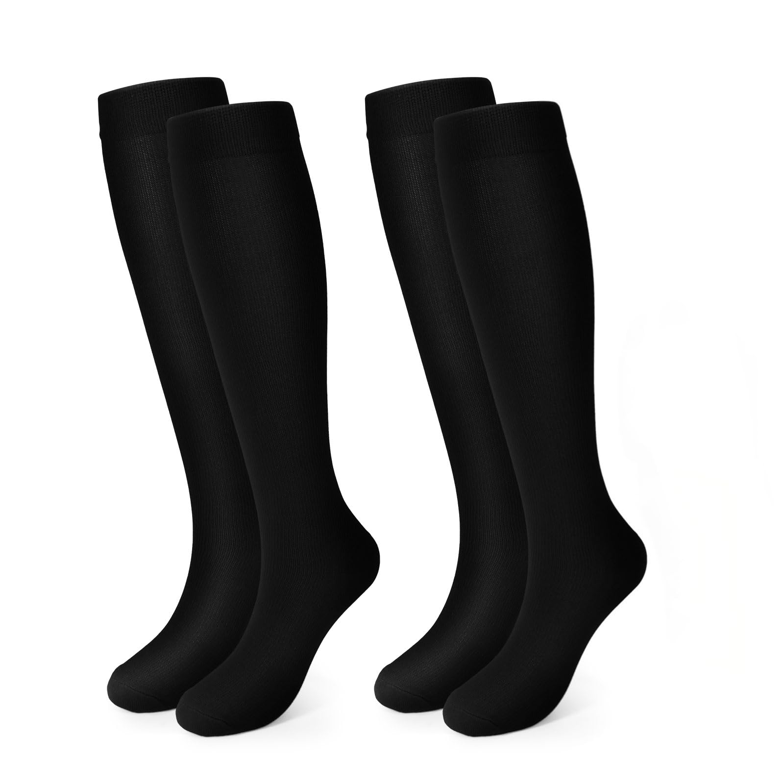 Calze a Compressione, (2/4/6/7 paia) per Uomo e Donna 15-20 mmHg sono le Migliori per L'atletica, la Corsa, i Viaggi aerei, il Supporto