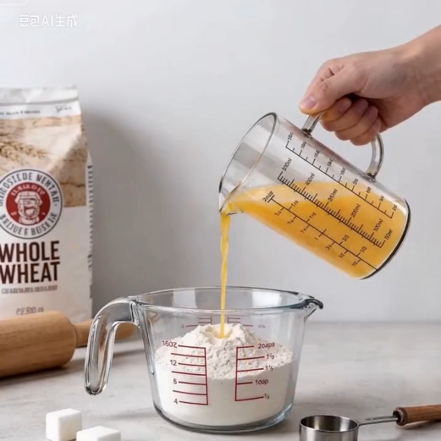 Vaso medidor de vidrio 500 ml con asa aislante miniatura 7