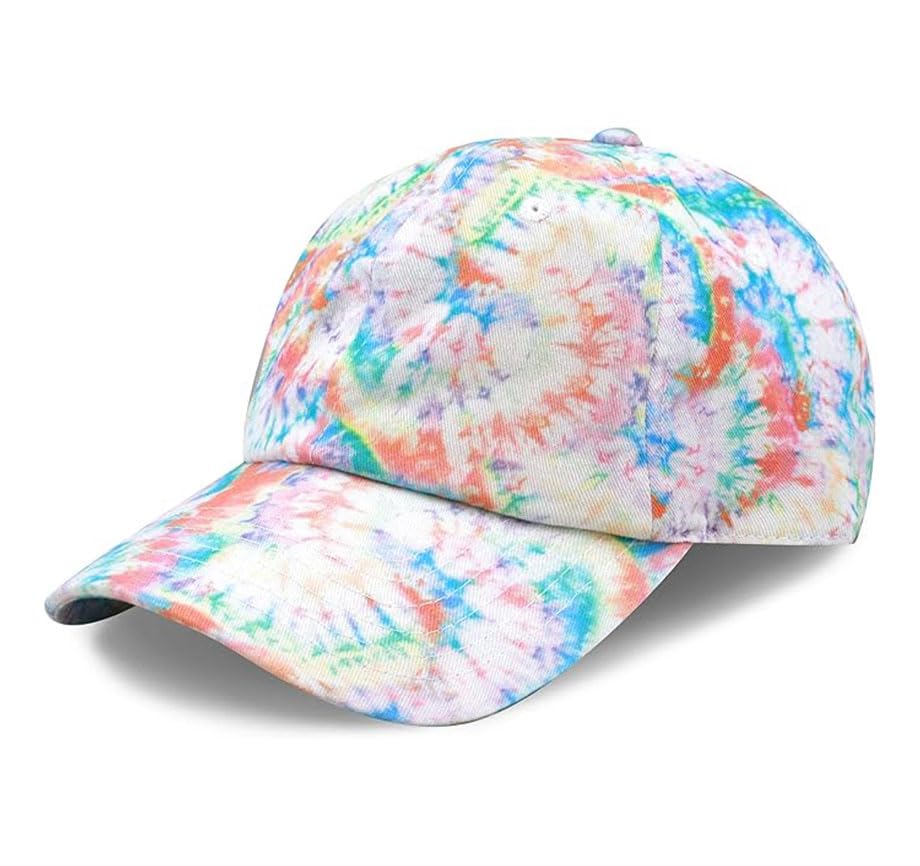 Image of Cotton Baseball Cap Dad Hat - Washed Low Profile Adjustable Hat for Men Women Casual Outdoor Running Golf