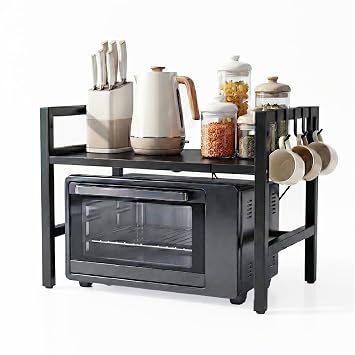 Lifelong Metal Microwave Stand | Oven, OTG Stand for Kitchen | Multipurpose Top Rack for Kitchen Tiered Shelf Storage | Durable, Rust-Free & Anti Scratch Design Stand with Up to 15kg Capacity