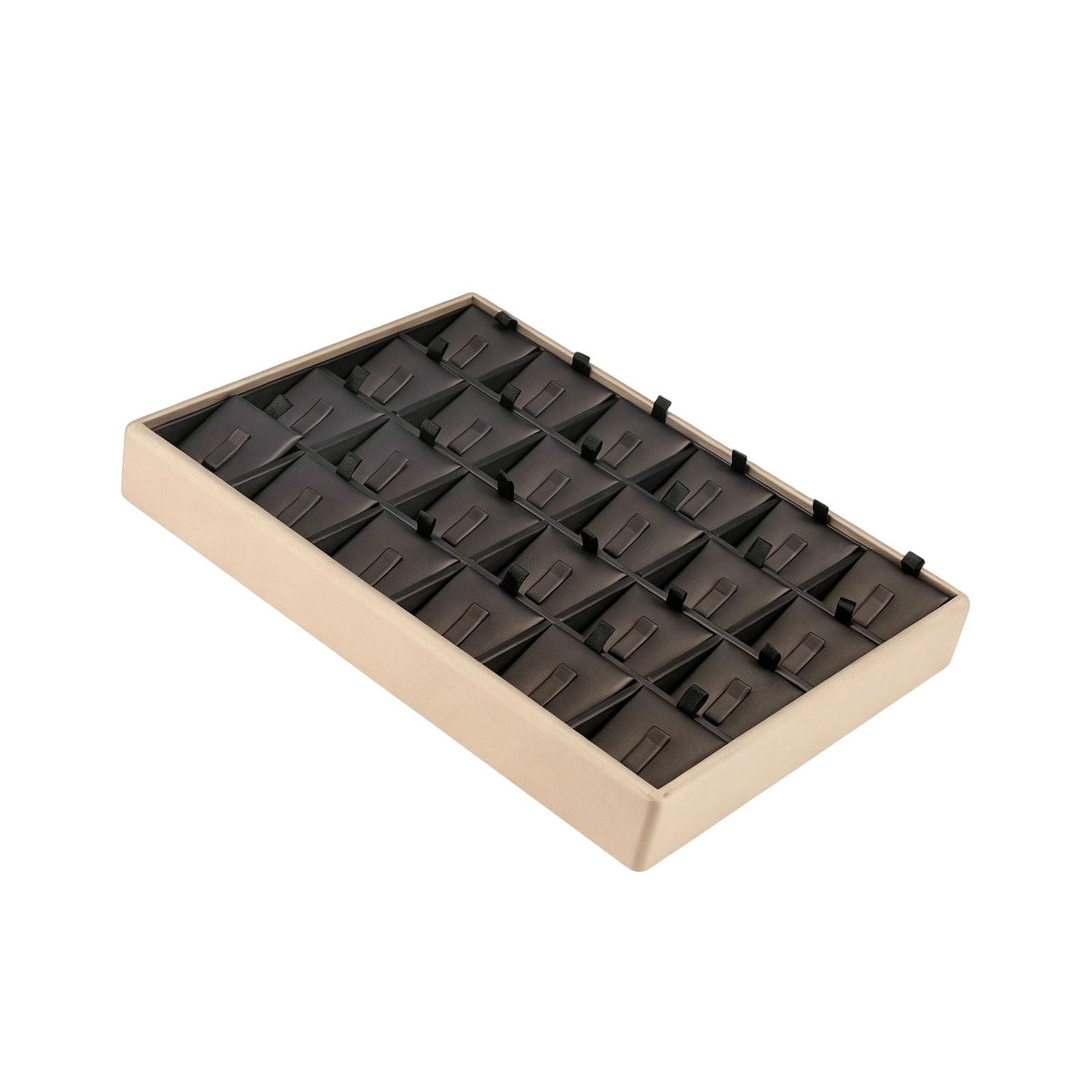 Jazuaiao Modern Leather Jewelry Stand Tray Ideal for Arranging and Presenting Your Prized Collections Jewelry Presentation Tray