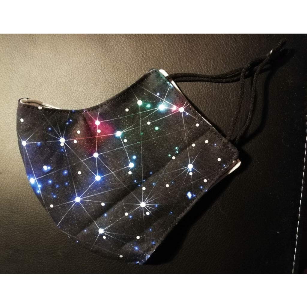 BU 1pcs 110cm Hermosa Impresión Digital Negro Inferior Modelo Estrellado del Cielo De La Tela, 100% Algodón Tejido, Costura Material De La Tela De DIY Camisa Ropa (Color : Wide 110cmx200cm)