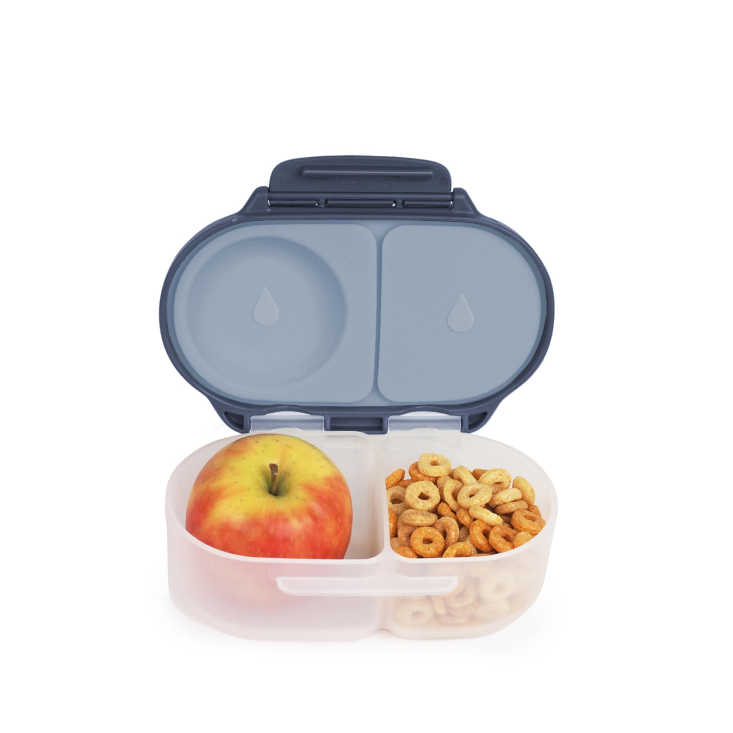 b.box Snackbox | Mini Bento Lunch Box with 2 Leakproof Compartments | Ideal for Toddlers, Kids Lunch & Snacks | Fits Whole Piece of Fruit | BPA Free
