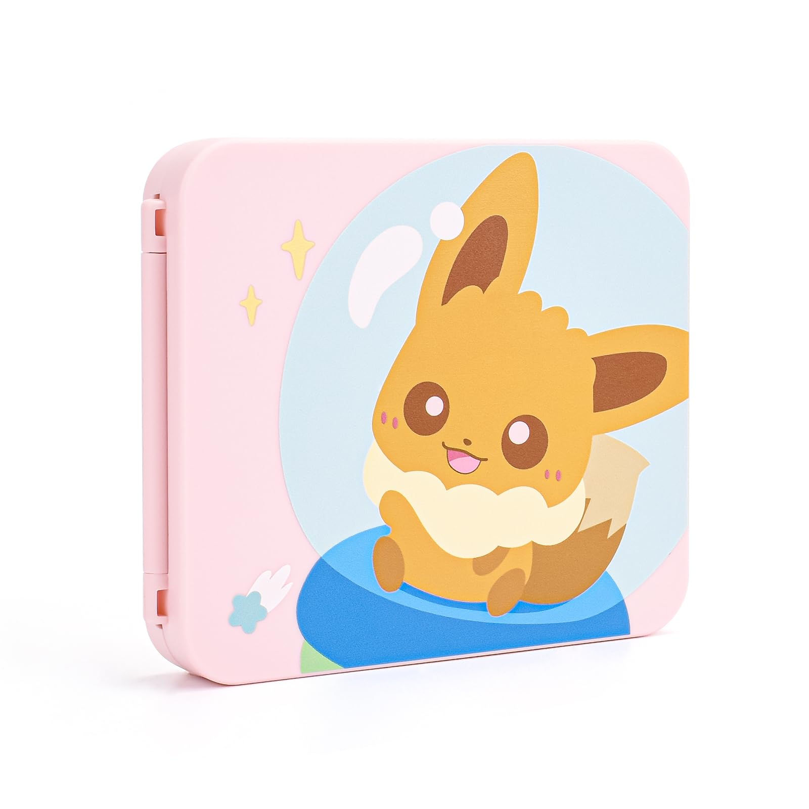 DLseego Switch Game Card Case Compatible with Switch/OLED/Lite,Card Holder Storage Box with 12 Game and 12 Micro SD Cards Slots-Pink Foxes
