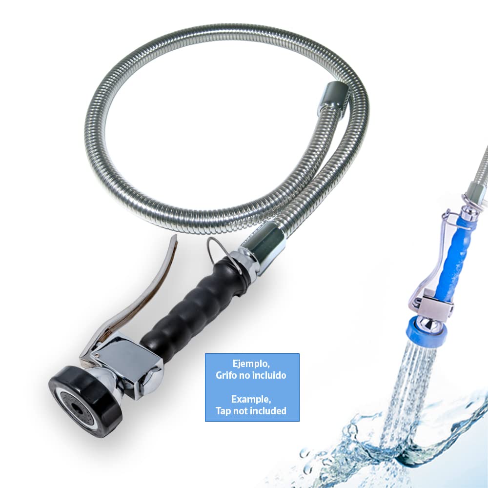 GOLDMAN SERVICE | Set Di Rubinetto Spruzzatore Doccia Per Cucina Industriale E Tubo Flessibile Di Ricambio. Ricambi Per Rubinetti Estensibili Spruzzatore Cucina Ristorante - Foto 9