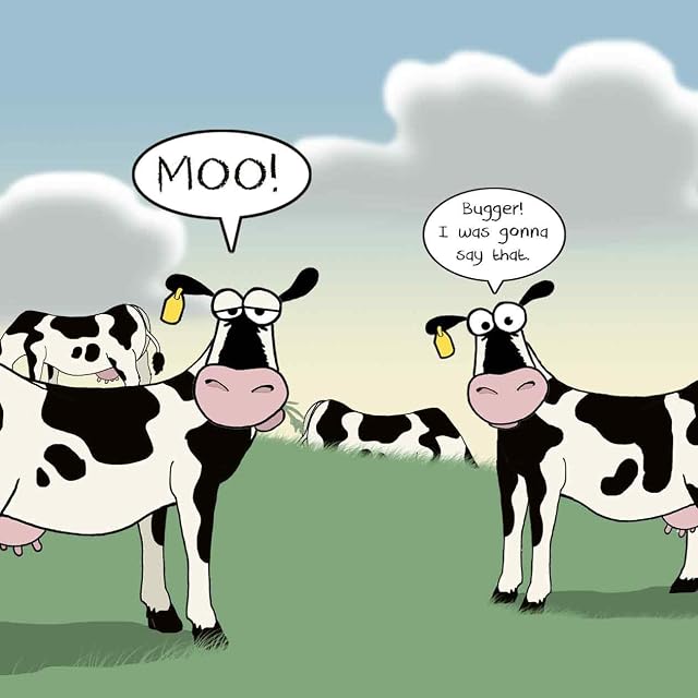 Twizler Funny Card with Jealous Cow  Blank Card Happy Birthday Card  Humour Card  Fathers Day Card  Mothers Day Card - Teenager Card - Anniversary Card  Congratulations Card  Get Well Soon Card