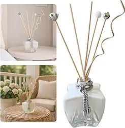 Difusor De Aromas Cheio Aromatizador Varetas Decoradas Luxo (Prata Luxo)