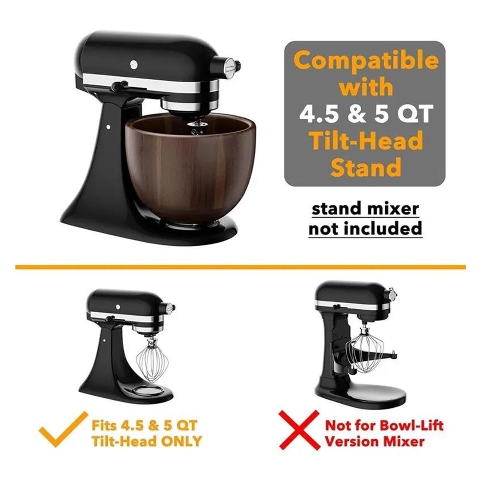 Compatibile con KitchenAid, ciotola in legno di acacia